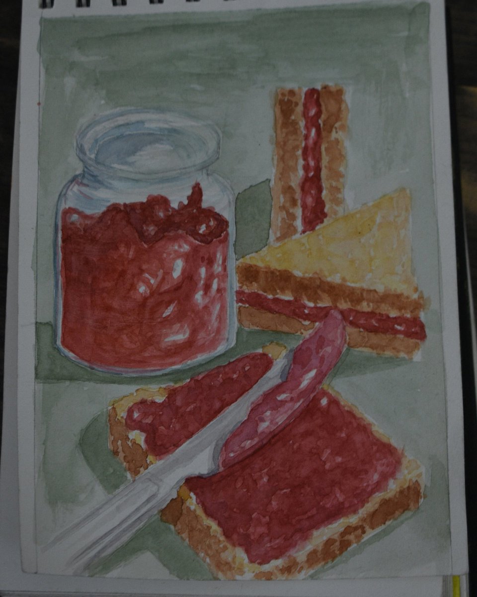 AnshulBandhiwal's tweet photo. Breakfast jam and 🍞
.
.
.
.
#jam #gelly #jams #preserves #bread #jamandbread #breakfast #morning #fiod #healthyfood #foodie #watercolor #watercolorpainting #art #artistoninstagram #artist #artwork #butterknifes #sweet #tasty https://t.co/EVSCbUfICF