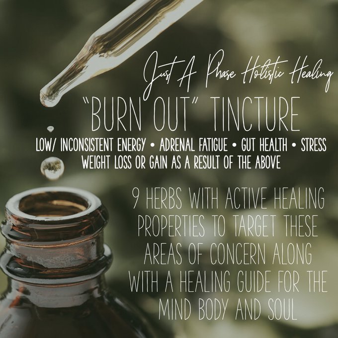 Burn Out Tincture is available for pre order! https://t.co/LA2yUV1HIv https://t.co/uau9aFt7fw
