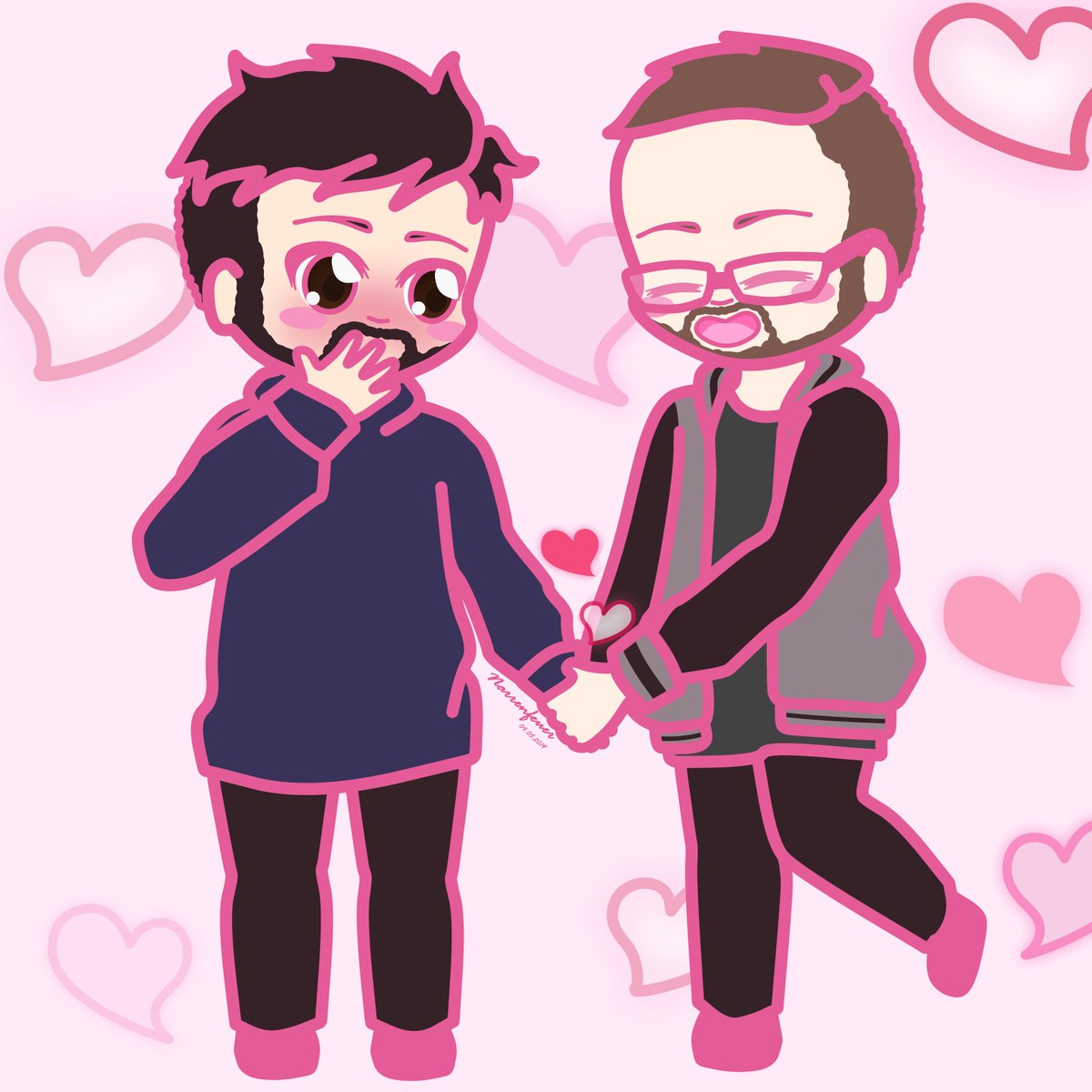 Narrenfeuer_'s tweet photo. Das längst überfällige Fanart von #TeamClassic. Auch wenn ihr nicht gewonnen habt, wart ihr doch die einzig wahren Sieger der Herzen der ROG Con 2019.💕 @DebitorLP und @PhunkRoyaI danke für die super Momente im Livestream. 🤗
#DebiChibi #DebiPhunk https://t.co/T0YZzrruW8