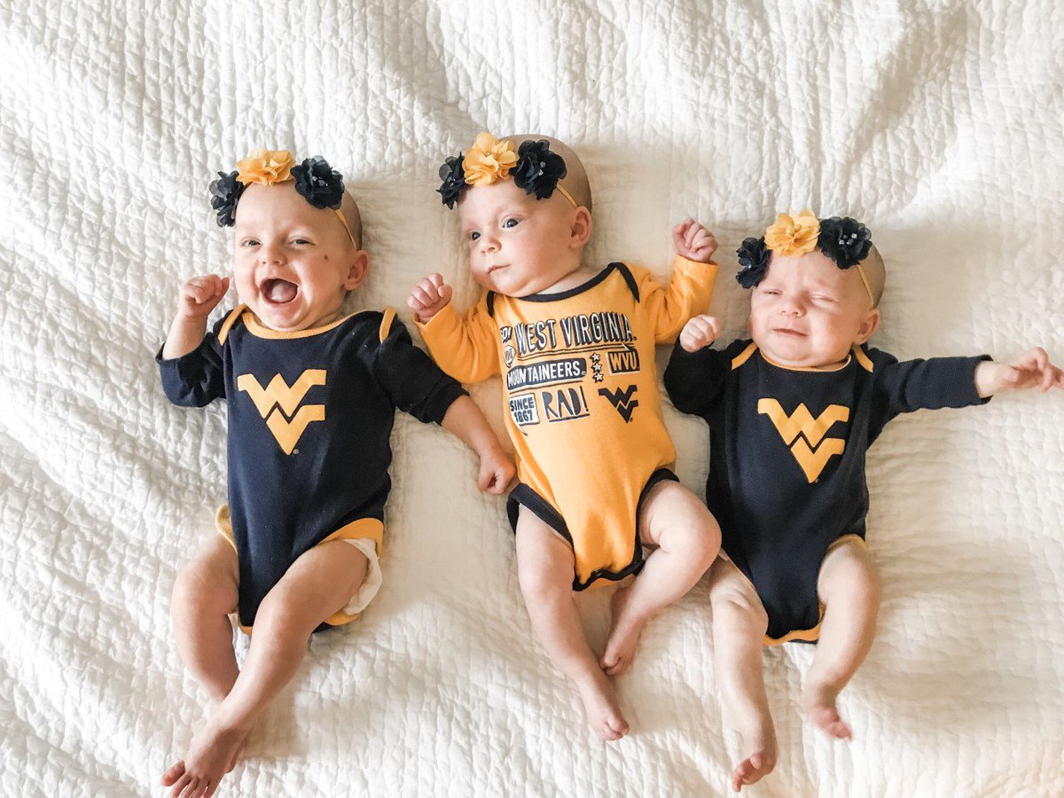 WestVirginiaU's tweet photo. When you're literally born a Mountaineer. 👶👶👶

📷: @hayleysnyd https://t.co/bgvqVaKAh9