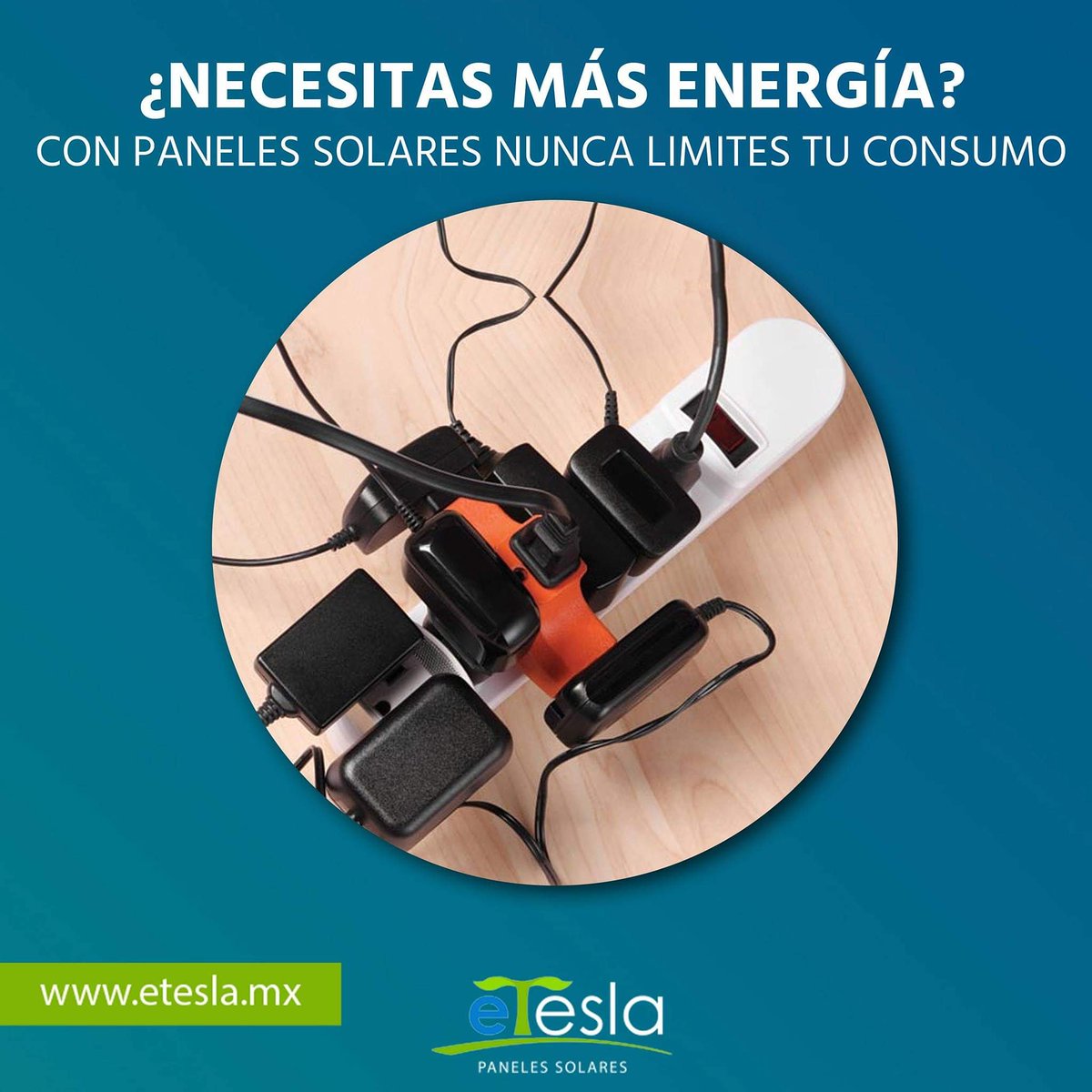 Que tu consumo de luz, no limite tu estilo de vida. Con paneles solares no tendrás que preocuparte de las tarifas en tu recibo de luz.

👉 etesla.mx