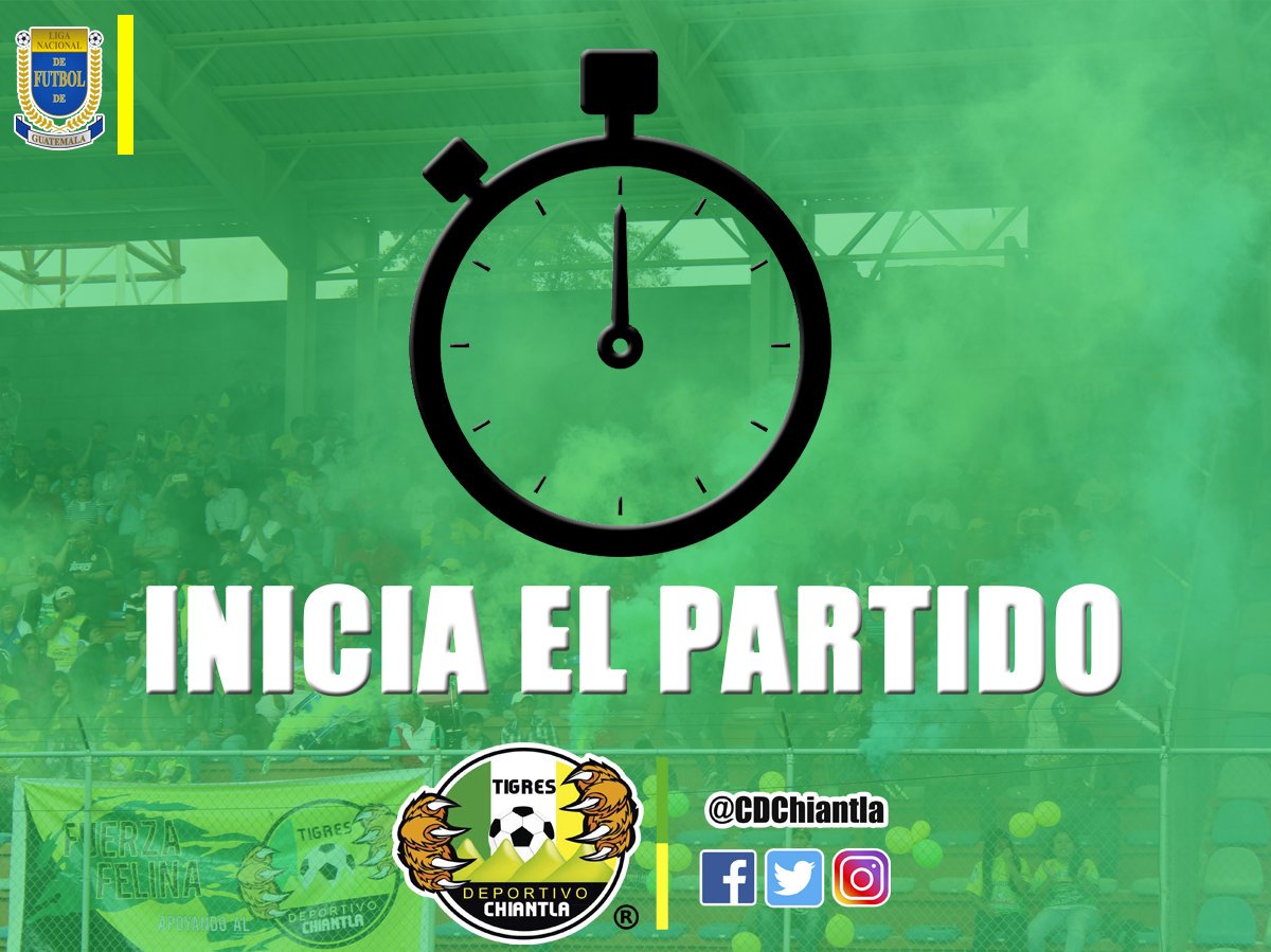 #TigresVSPechoAmarillo

¡A seguir rugiendo Tigres!
¡TODO O NADA! 
 💚🔝🐯💛

🏆 J22 | #Clausura2019

⚽ INICIA EL PARTIDO 
CD Chiantla 🆚 CD Guastatoya

Una historia por escribir, vamos guerreros un pueblo entero confía en ustedes.