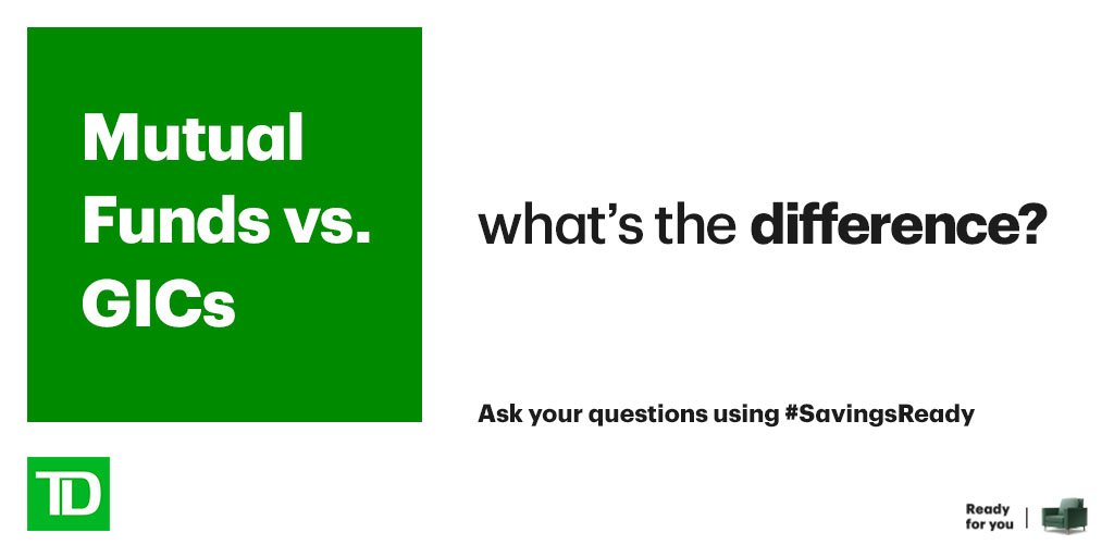 Don't know the difference between Mutual Funds and GICs? Join the #SavingsReady Twitter Chat on Monday May 6th at 6pm! #savings #investing