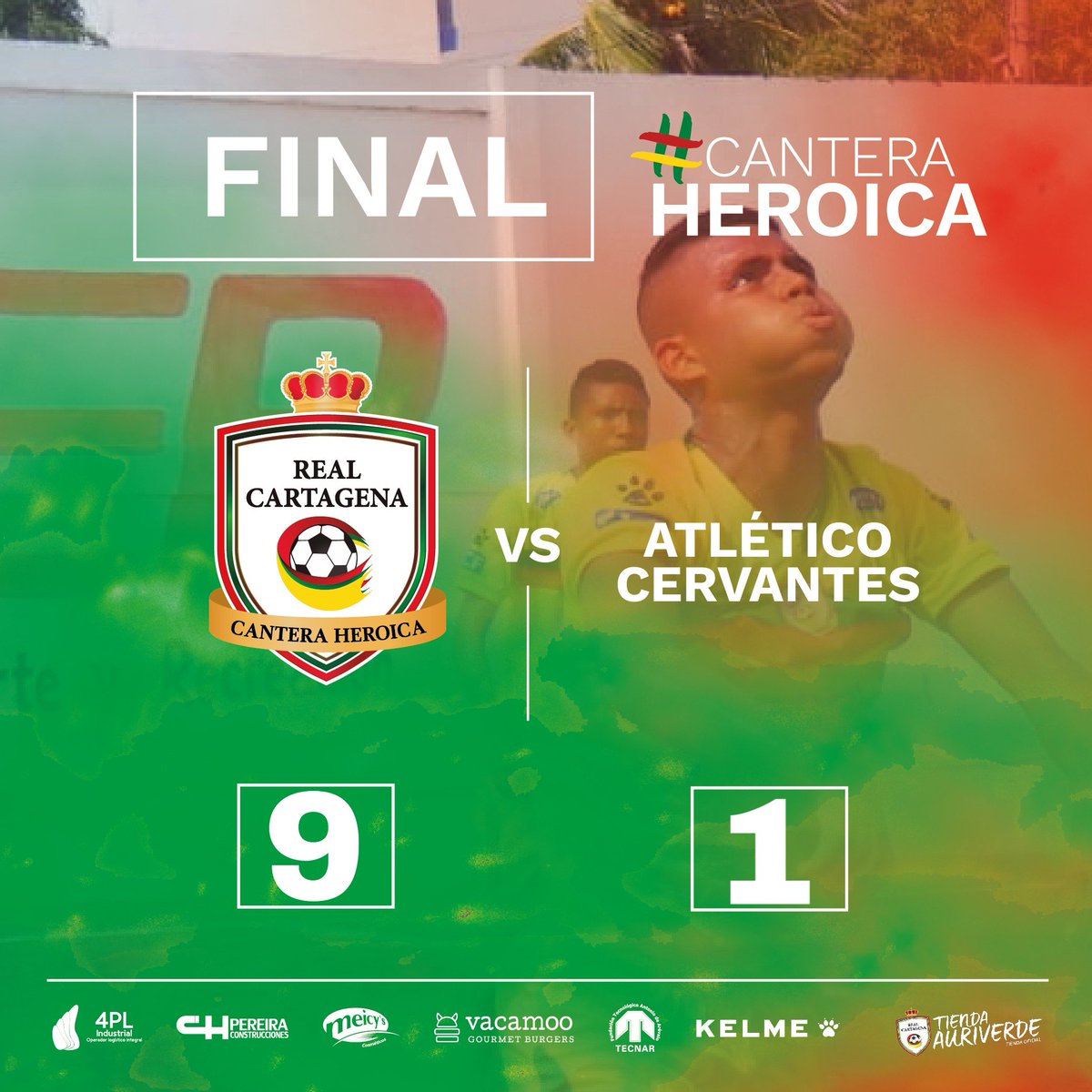 RealCartagena's tweet photo. #CanteraHeroica | Con goles de Javier Zarate (x2), Ángel Olier (x2), Carlos Munive (x2), Brayan González, Jean Martínez y Leonardo Rodríguez, #RCs17 venció a Atlético Cervantes.
@4PL_Industrial @bolivarsiavanza @MeicysColombia @AlcaldiaCTG @tecnareduco #CHPereira https://t.co/UdKlCjvQVP