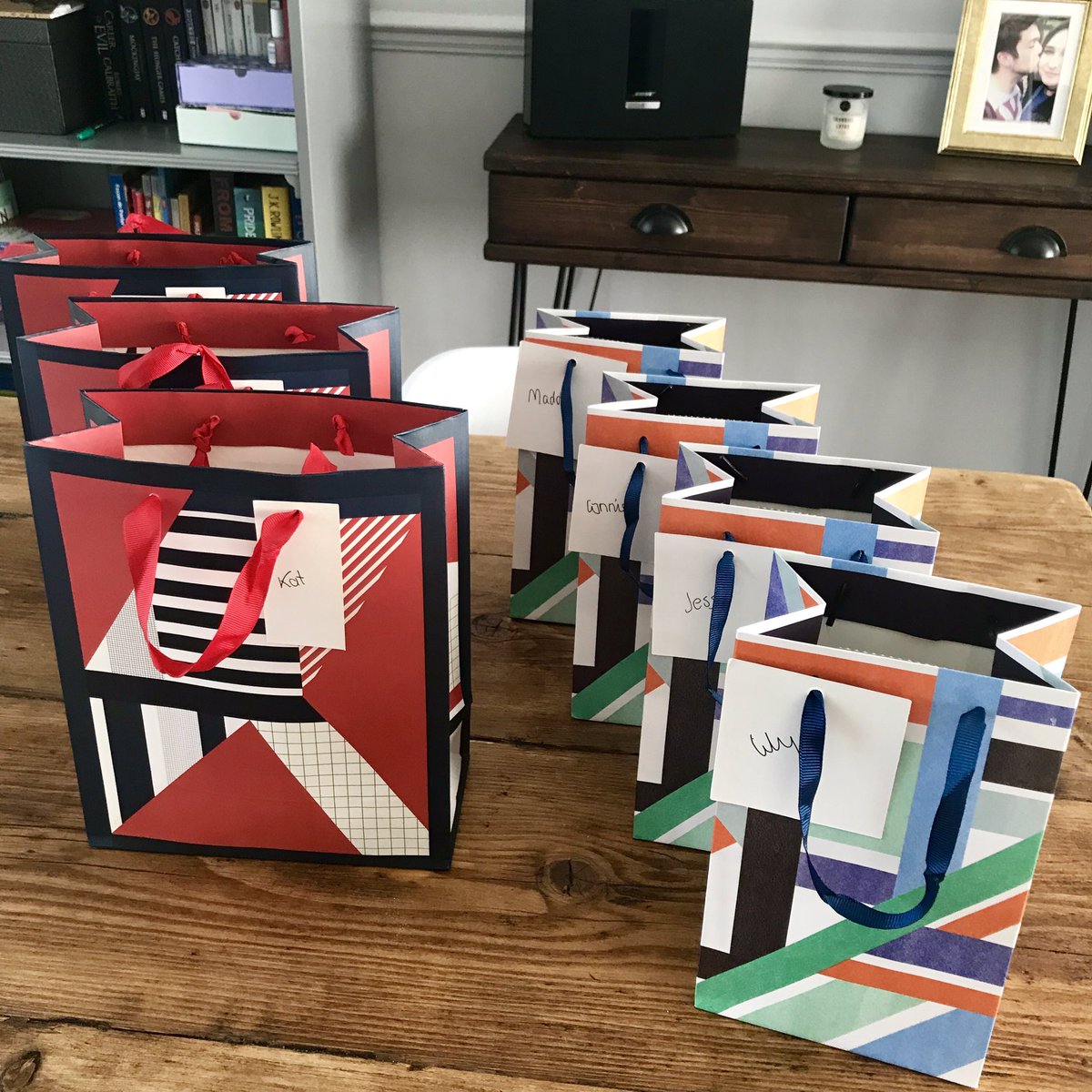 mgualts's tweet photo. Gift bags ready for my Y11 and Y13 leavers 🙌🏻 Mini stationary and chocolate to wish them luck for their upcoming exams! #formteacher #tutortime #loveCGU https://t.co/PHjSR5CvRK