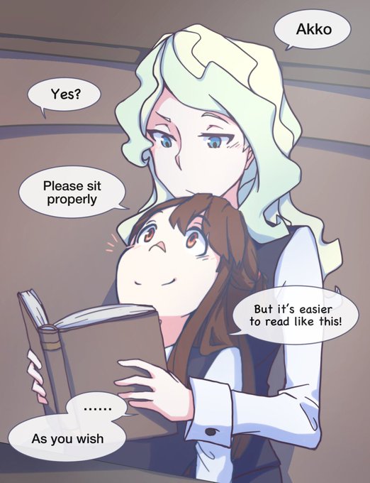 Someone can't focus.#LWA_jp #ダイアコ 