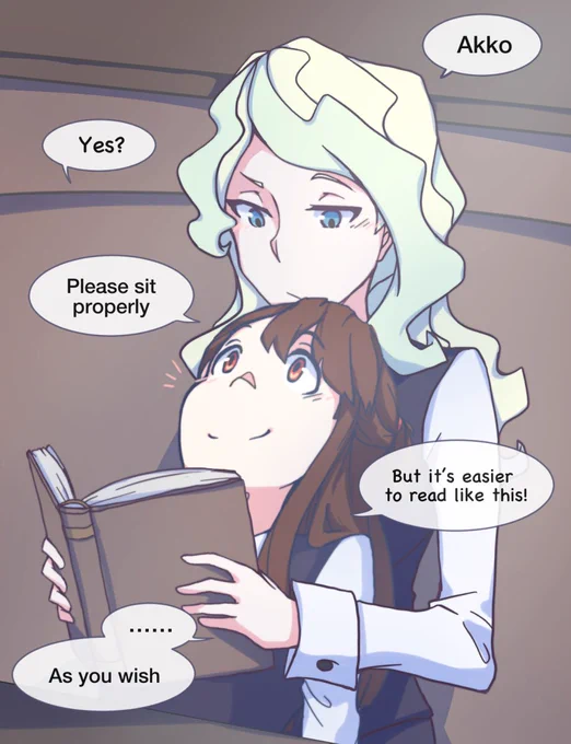 Someone can't focus.#LWA_jp #ダイアコ 