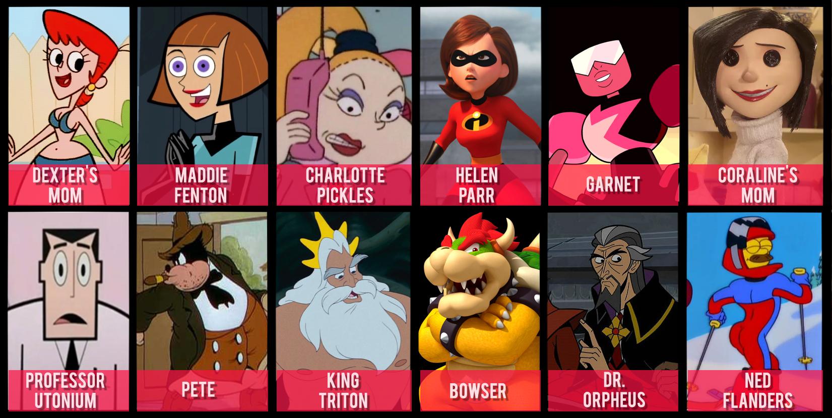 LYCHGATE @ MR. KITTYS on X: hey no one @ me but this months Patreon NSFW  pin up is a vote between hot cartoon moms and dads 💨 (upper tiers also get