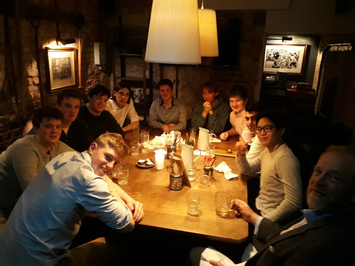 The U6th Leavers' Meal: After 14 years' worth of school education, Cowell's senior boys contemplate the finish line ahead...