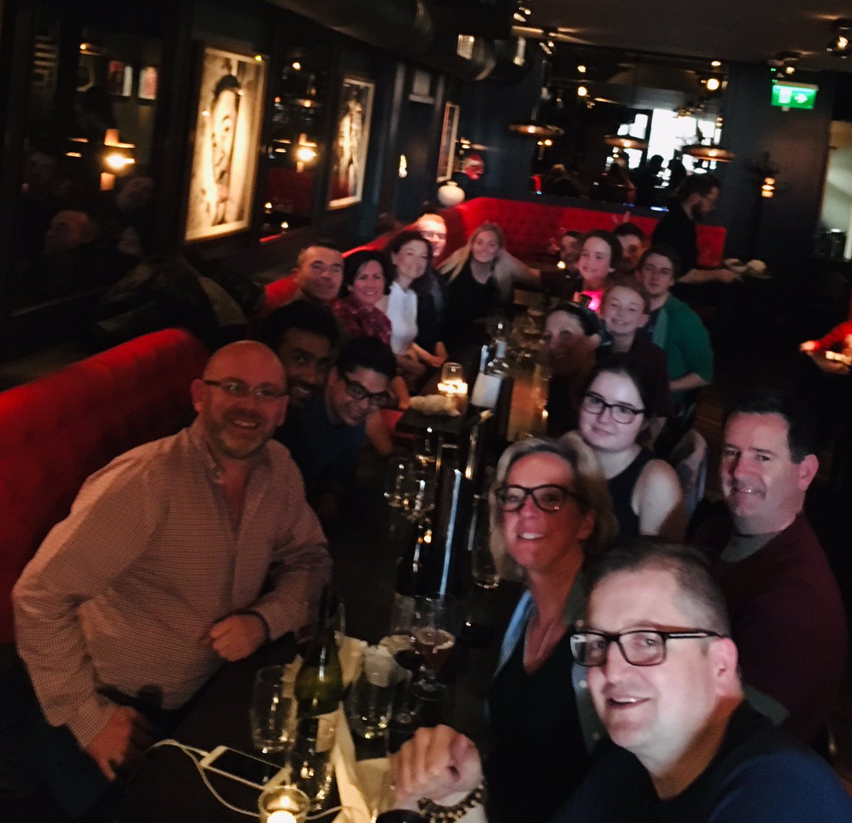 Openet_People's tweet photo. #openeters enjoying some well deserved grub @SabaDublin after a long day #CoolestProjects #openet #slushies thanks @JoeeHogan :) https://t.co/j1jx07yrdR