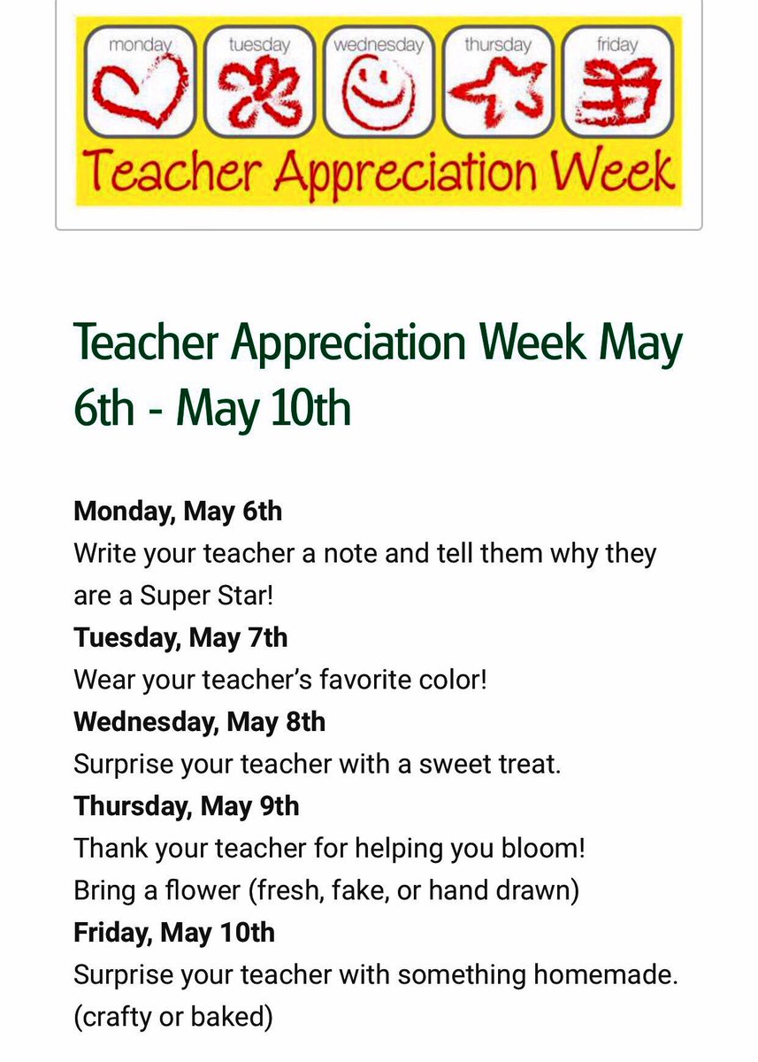 Pirate families,                                                    Let’s show our amazing teachers some love ❤️! Happy Teacher Appreciation Week! #TeamSISD #BeOutstanding