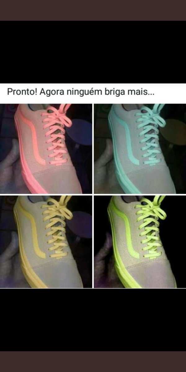 tenis branco com rosa ou cinza com verde