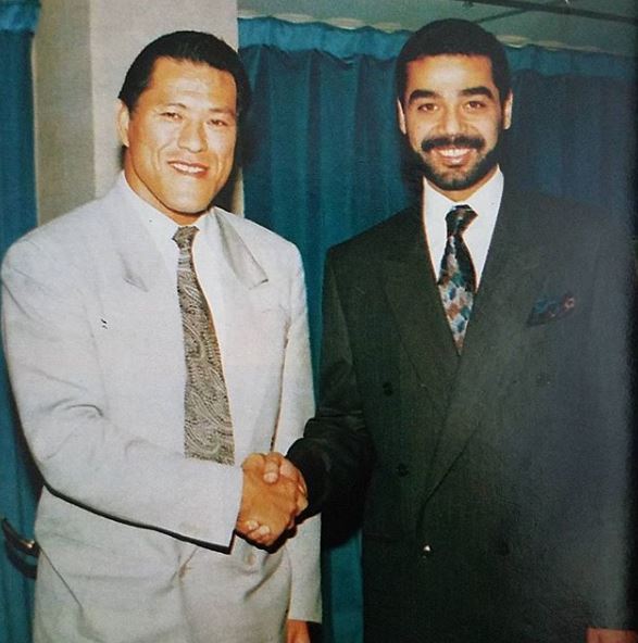 Allan on Twitter: Antonio Inoki with a young Uday Hussein. #Inokism… 