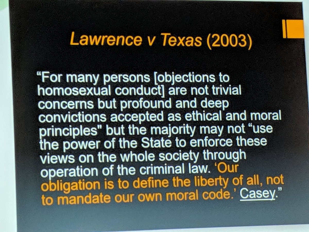 EliseMHarper's tweet photo. Inspiring lecture on the history of morality laws and personal liberty, with current-day relevance  -- standing ovation for Katie Watson, JD. #ACOG19 https://t.co/XQ48TEsCLA