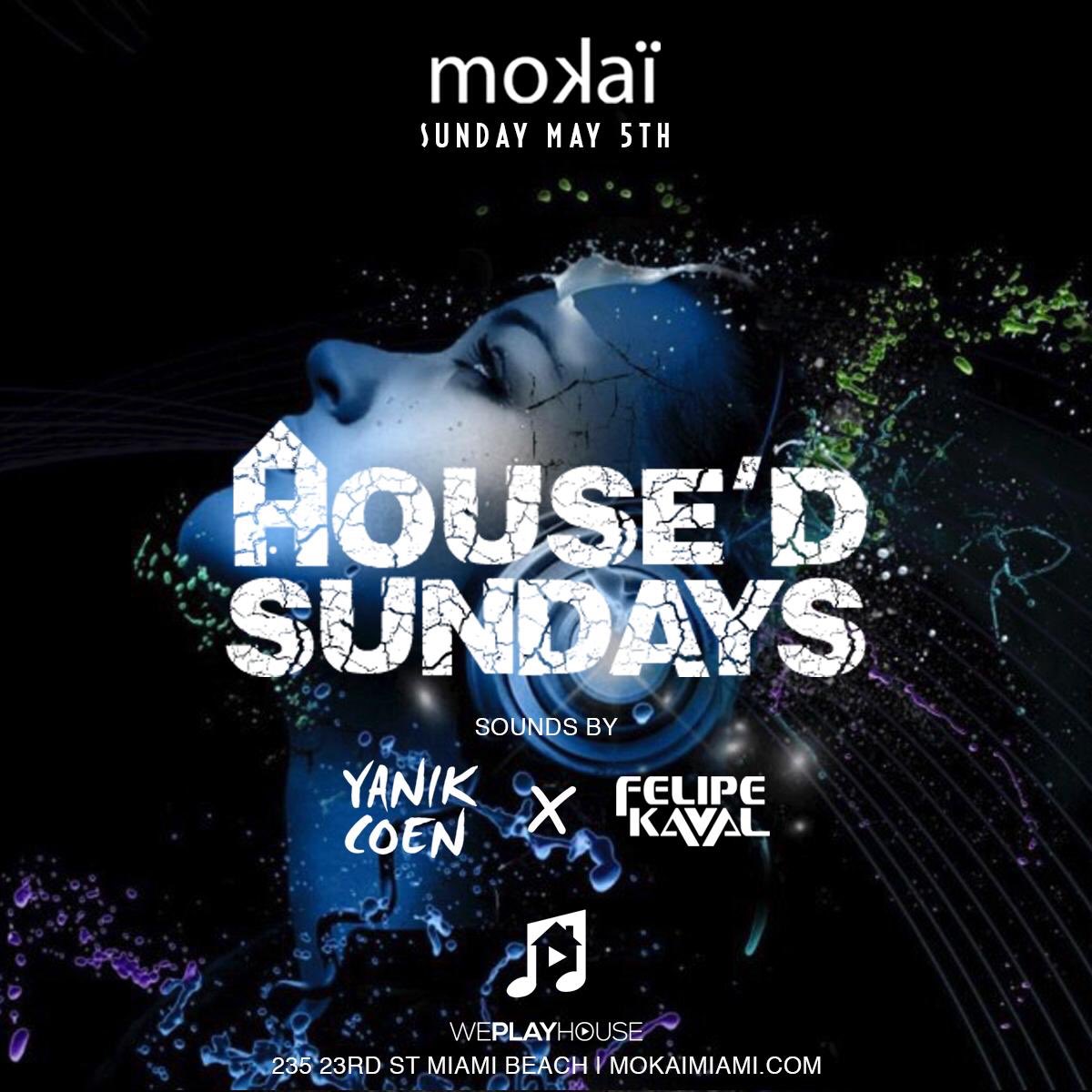 thatmiamidave's tweet image. A very #CincoDeMayo grand opening as myself and @jaredspace305 invite you to join us for the launch of our new weekly house party at #mokai sounds by Felipe Kaval and @yanikcoe
Guestlist/VIP tables
5612391200