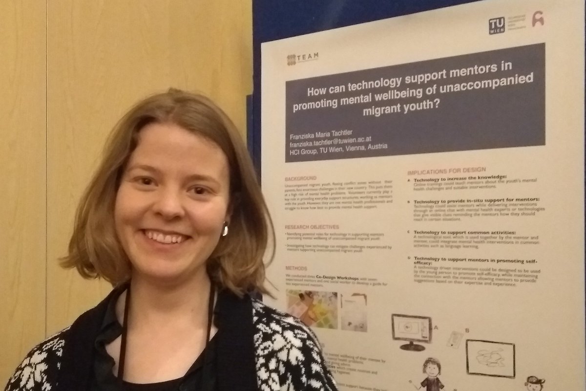 tachtler's tweet image. Today I presented my poster at #cmh2019 #chi2019. Thanks for all the great feedback and @TEAM_ITN  for making my #participatorydesign research with unaccompanied migrant youth and their mentors possible!
