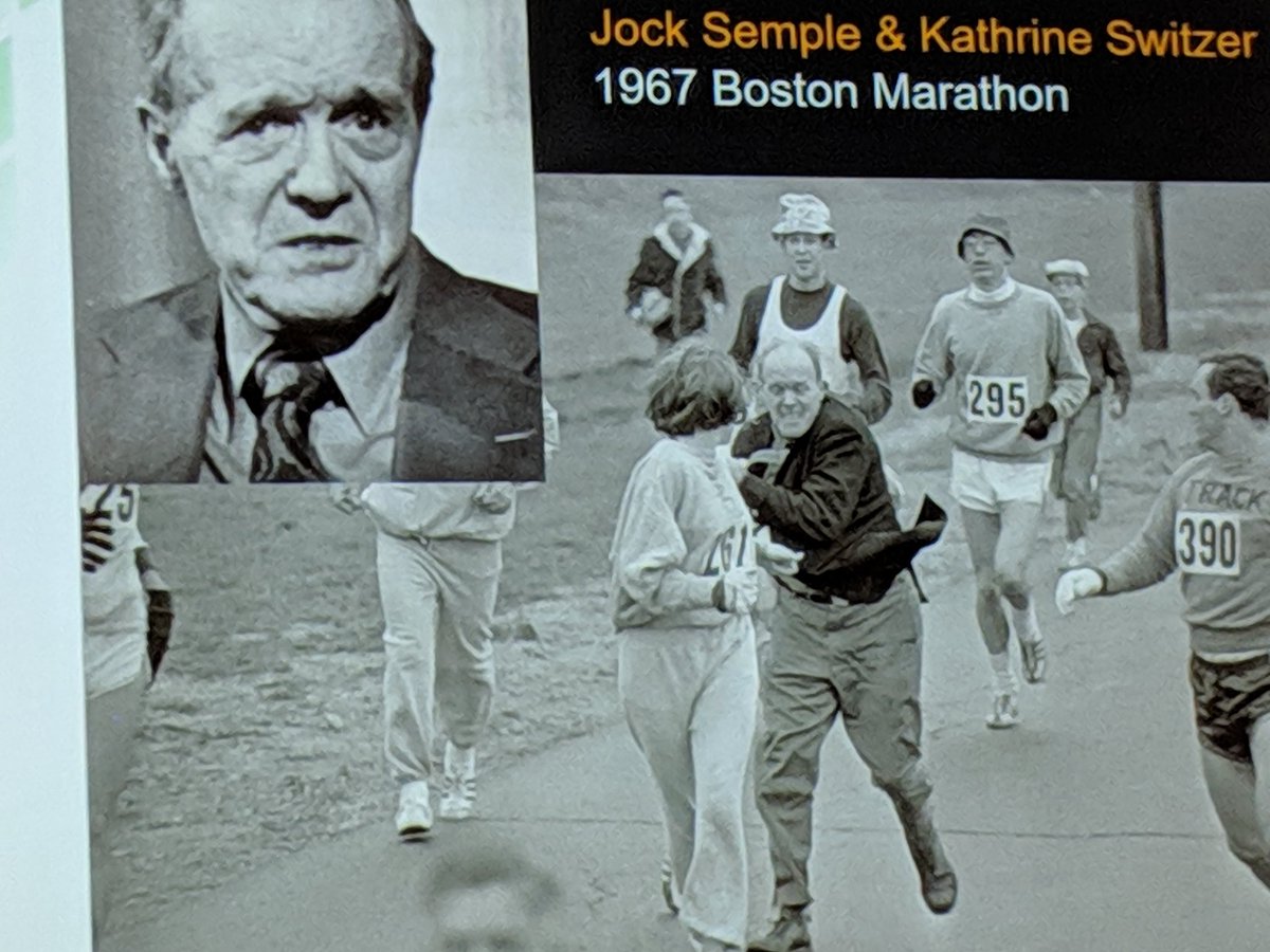 EliseMHarper's tweet photo. Standing ovation for Katie Watson, JD after her lecture. Inspiring take on how to support our patients' rights with our social capital, like at the 1967 Boston Marathon with Kathrine Switzer's allies around her. Her uterus did not fall out after finishing the race!  #ACOG19 https://t.co/rrXWBRzgUl
