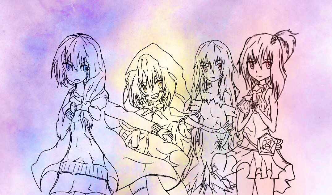 描いてもらった Twitter