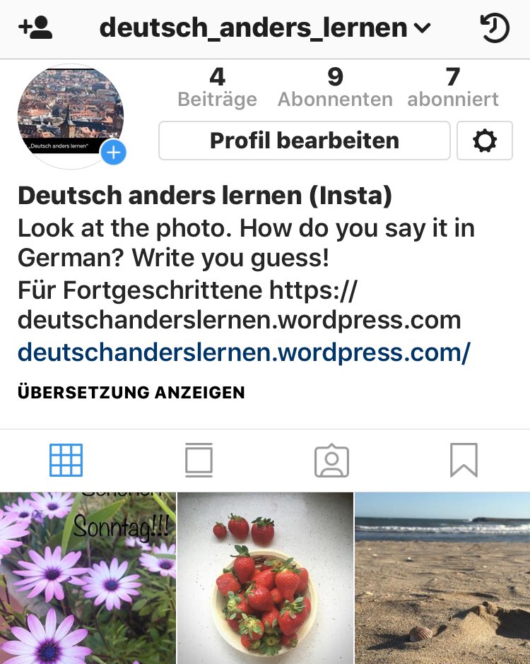 Nuevo proyecto de enseñanza-aprendizaje: Repaso de vocabulario en alemán en Instagram @deutsch_anders_lernen