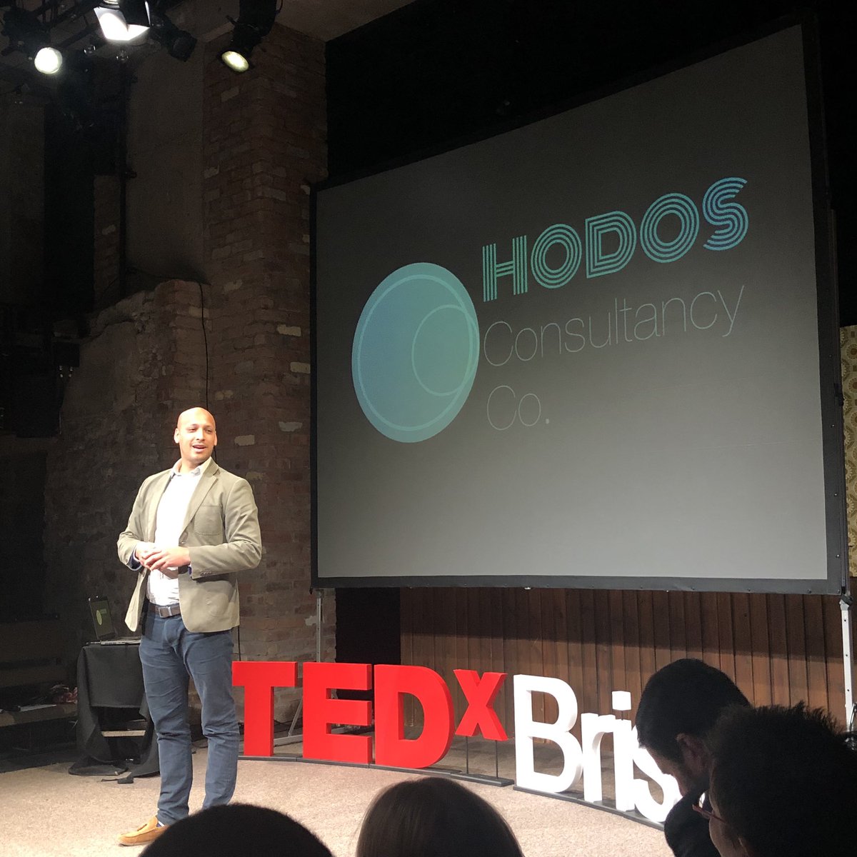 TEDxBristol's tweet image. Thank you Sam &amp;amp; Barney #hodos for your #presentation tips on how to do an awesome #TEDtalk “Good presentation is about creating a connection with your audience” #ReflectRethinkReboot #TEDxBristol2019 @HodosCC