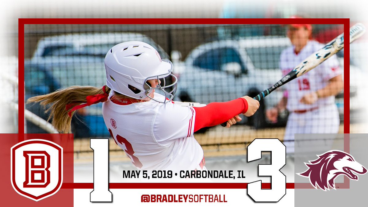 BradleySoftball's tweet photo. Seeton gets the Braves on the board with a solo homer in the top of the 7th, but SIU closes out the 3-1 win.

Bradley finishes 4th in the MVC standings for best finish since 2014 &amp; will play Thursday at 4 p.m. in MVC Tournament https://t.co/sOwzthXGfe