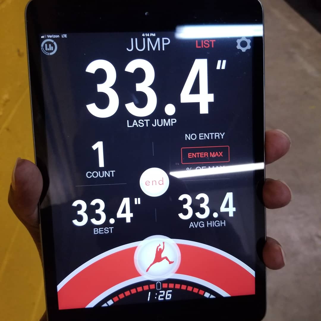 33.4 in vertical.  Seth Moody North Lincolnton High School