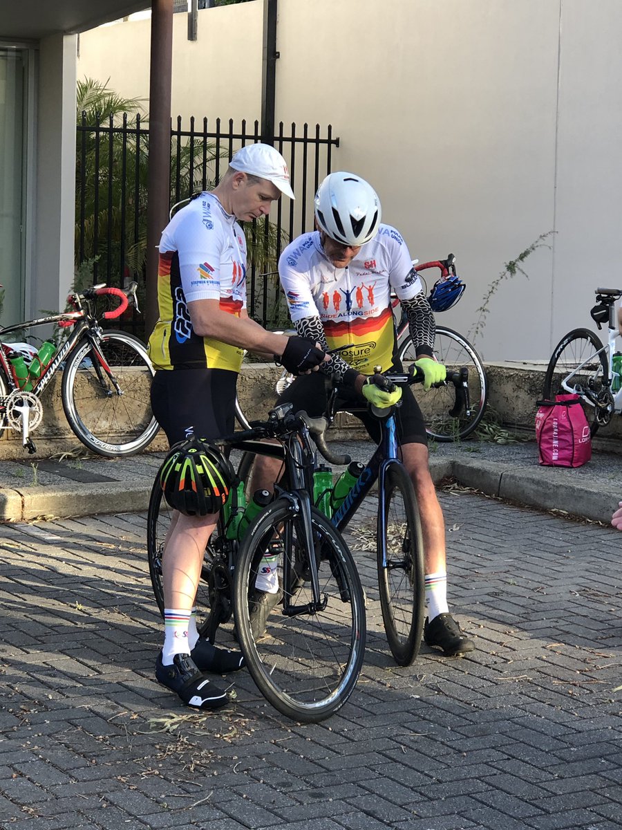 WAPoliceUnion's tweet photo. We are down in Bunbury supporting the Ride Alongside. The team are just preparing to leave on their ride #ridealongside https://t.co/KbZocnj54a