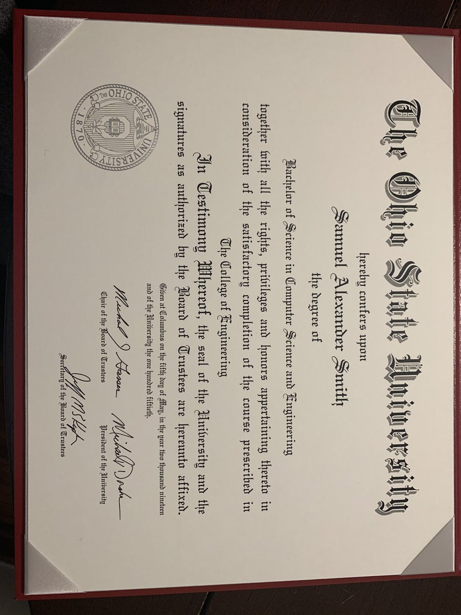 SyntaxWithSam's tweet image. Officially an OSU graduate and got to see the FANTASTIC graduation features in the Ohio State app I’ve been hearing about!