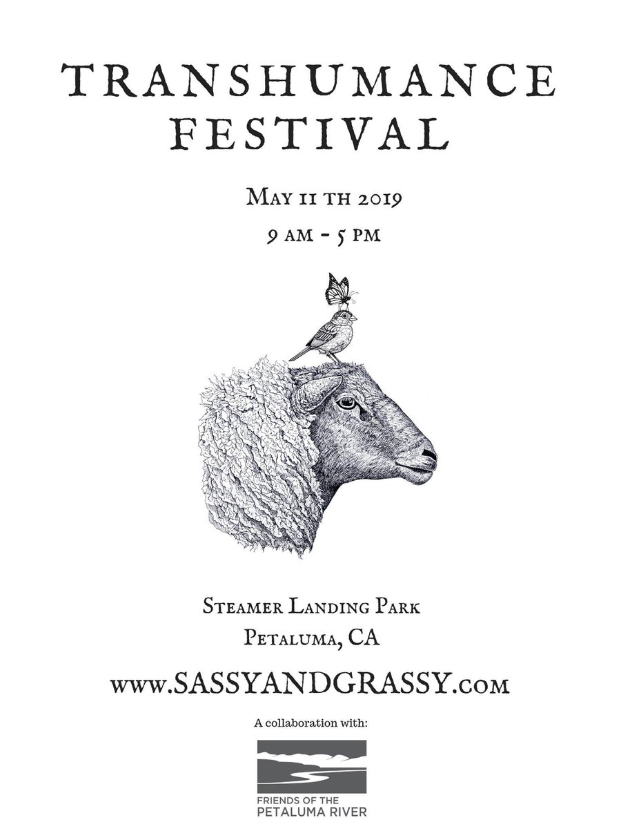 We're looking forward to celebrating #grasslandculture at the #Transhumance Festival next Saturday, May 11 in Petaluma.
See you there! Tix: sassyandgrassy.com