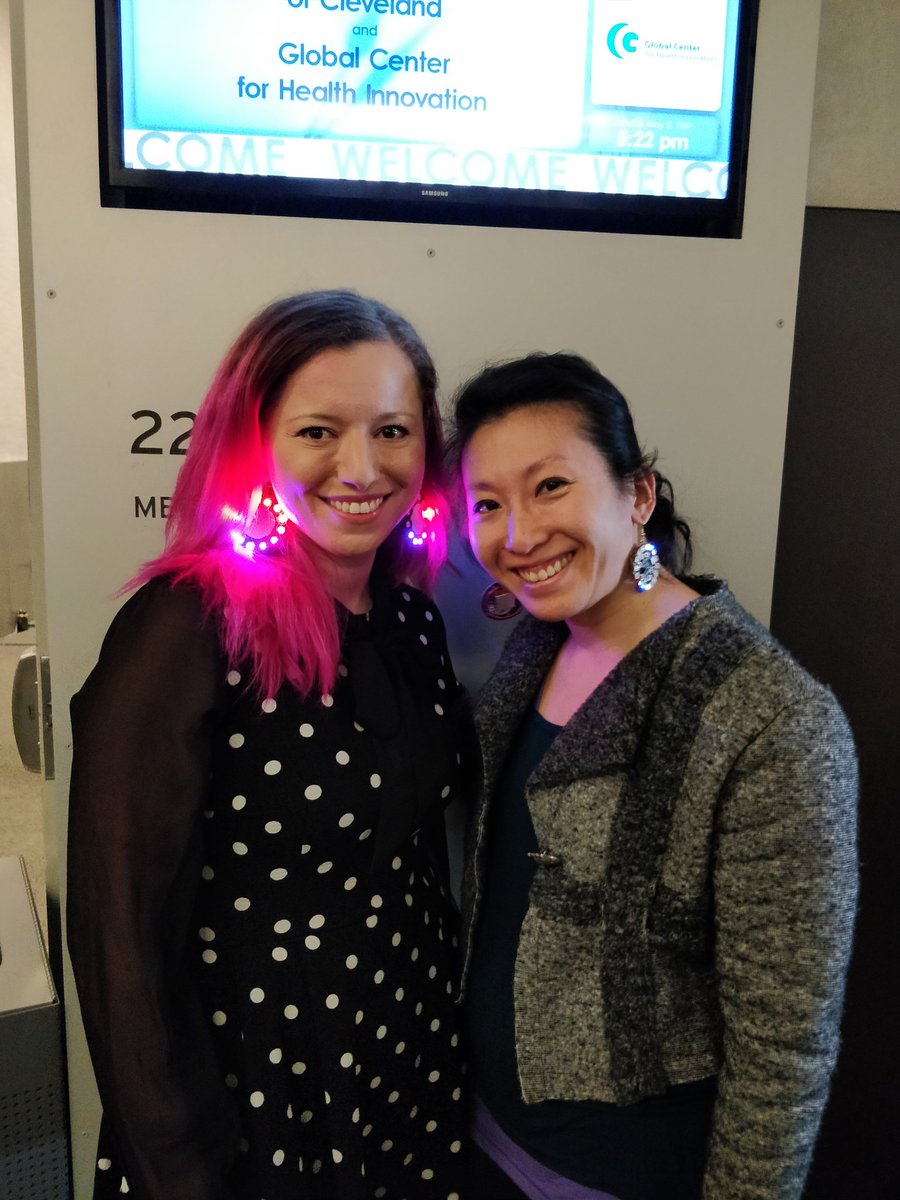 codelovingyogi's tweet image. With #PyCon2019 keynote speaker @nnja wearing our #PythonHardware! ✨👂💍s