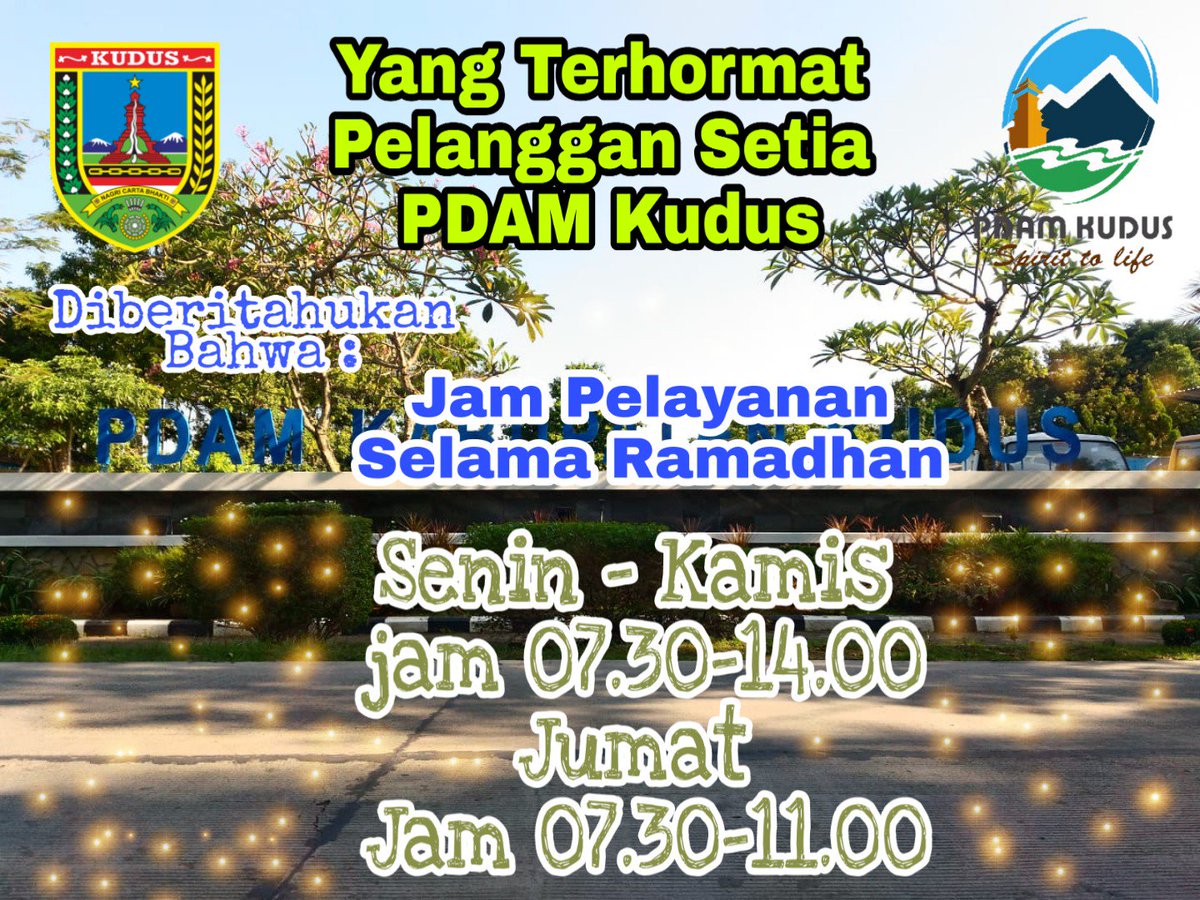 PERUMDA TIRTA MURIA (@pdamkabkudus) on Twitter photo 