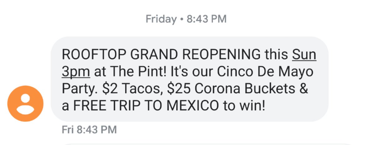 Came to <a href="/pinthalifax/">The Pint Halifax</a> patio, paid $5 cover to be told there are no $2 tacos at the Cinco De Mayo Party?? 🤨 #falseadvertising with <a href="/nathanwardTD/">Nathan Ward</a>