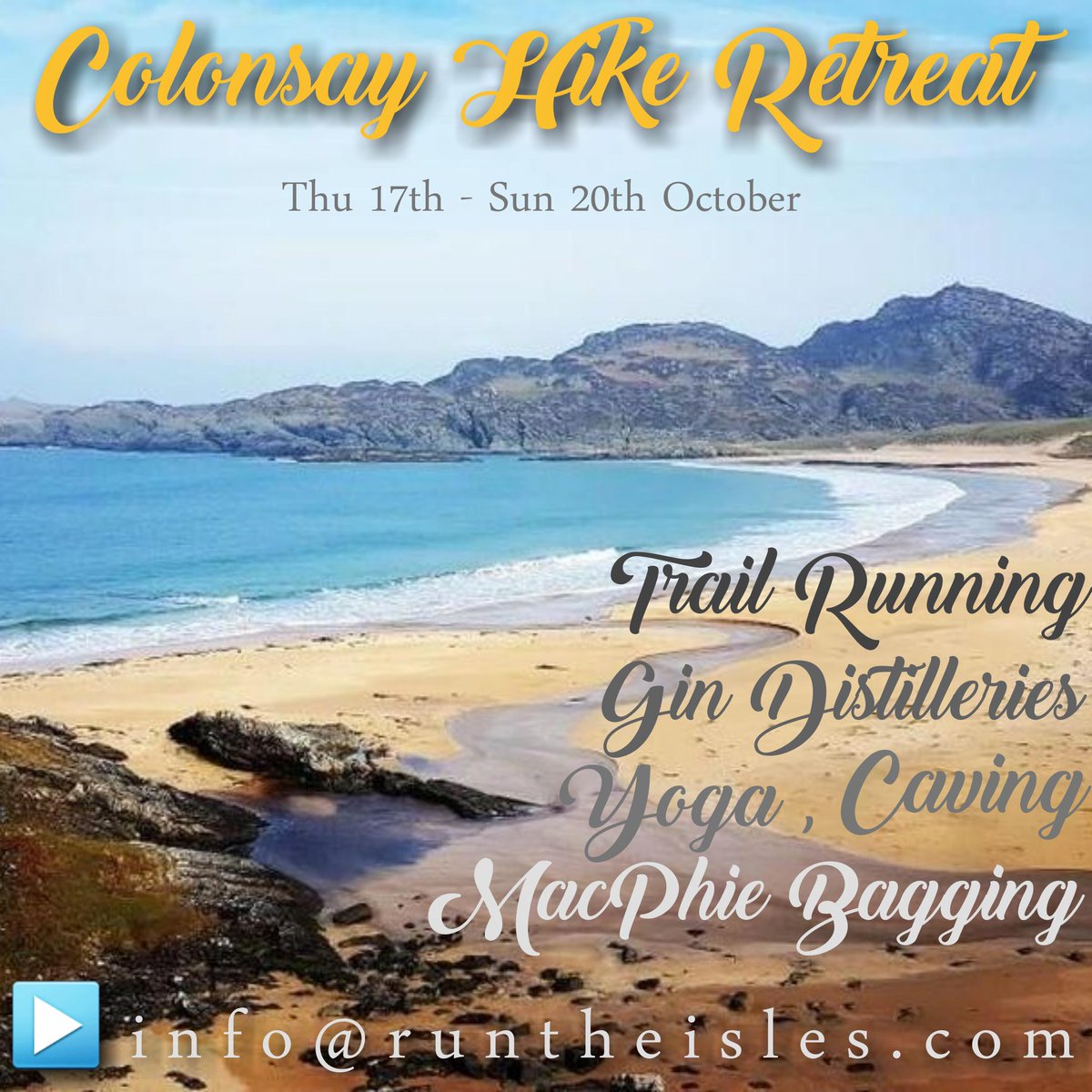 RunTheIsles's tweet image. Colonsay Hike Retreat 17-20th October. DM me for details #hikeretreat #yoga #colonsay #trailrunning #gin