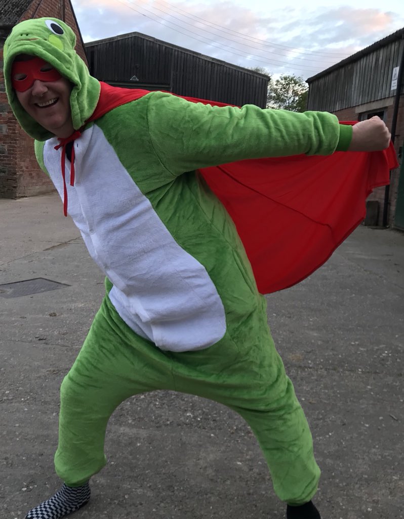 A preview of the team costume for @shrewsburywackyraces #sooperfrog