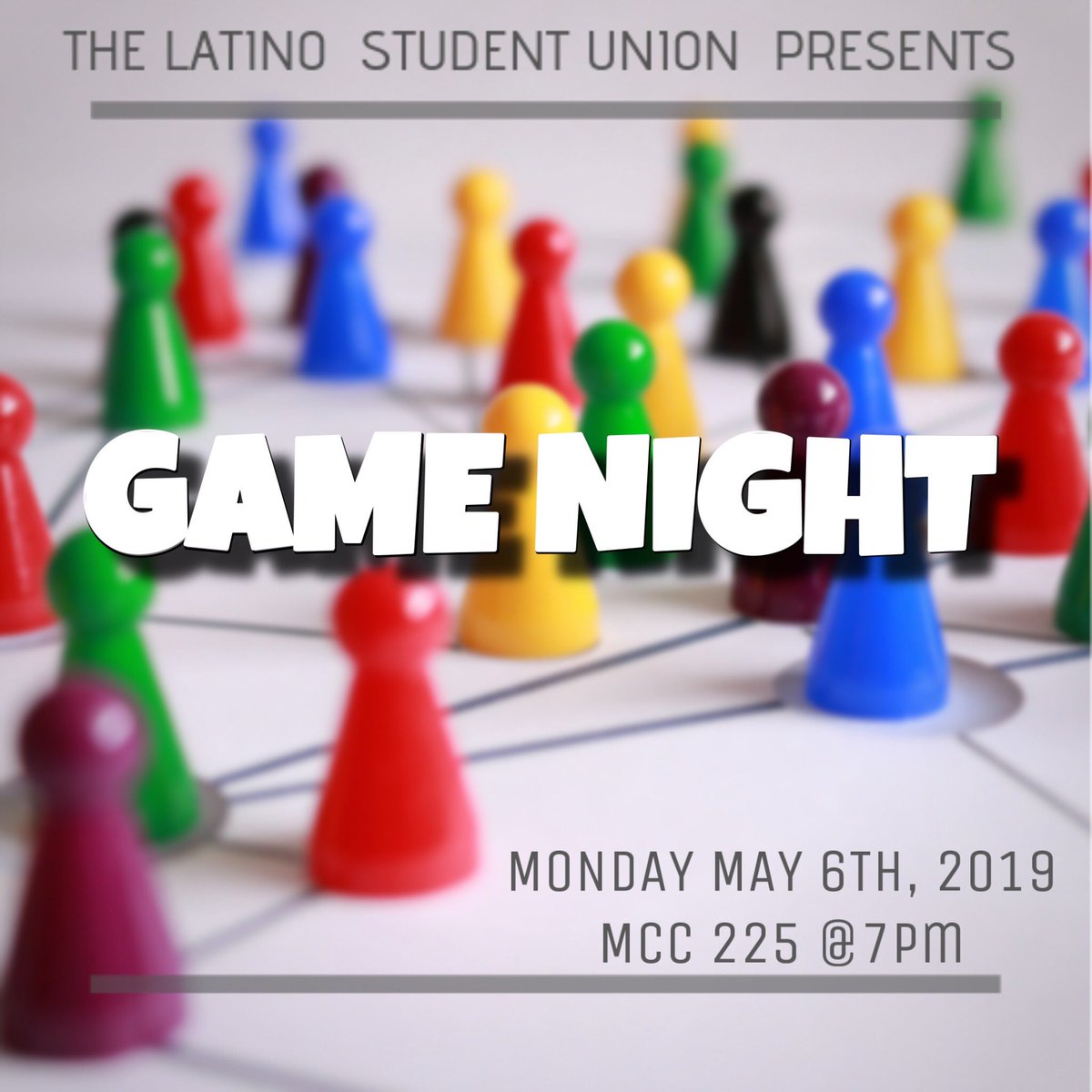 LSU_OSU's tweet image. Join us tomorrow for our last program of the semester in MCC 225 at 7pm! 🎲 The winner of our 50/50 raffle will be announced, so make sure to come out !