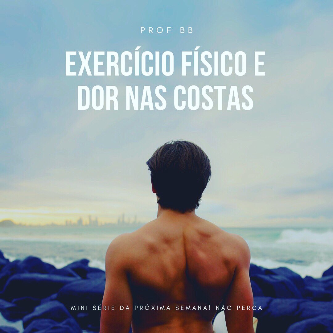 profbbasilio's tweet image. Próxima mino série com 4 episódios! “Exercício físico para dores nas costas” abordaremos a intervenção profissional nas principais patologias posturais.

#treinamentodeforca #fit #medicina #coach #fisioterapia #edfisica #educacaofisica #bodybuilding #academia #personaltrainer