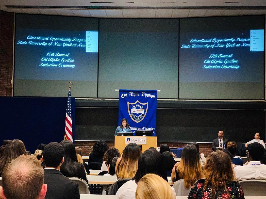 Providing access to talented youth yields excellence. SUNY <a href="/newpaltz/">SUNY New Paltz</a>'s Educational Opportunity Program (my alma mater), thanks for inviting me to be your keynote speaker. You gave me roots, so that I could grow. #OnceEOPalwaysEOP #EOPWorks #Firstgen