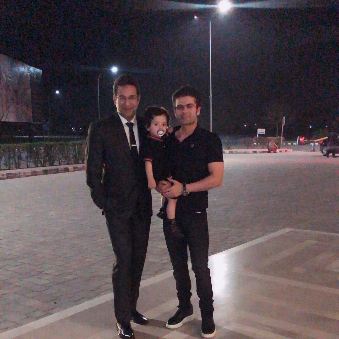 iamAhmadshahzad's tweet photo. My son Ali with his Baba’s hero. https://t.co/o6IVoXl15O