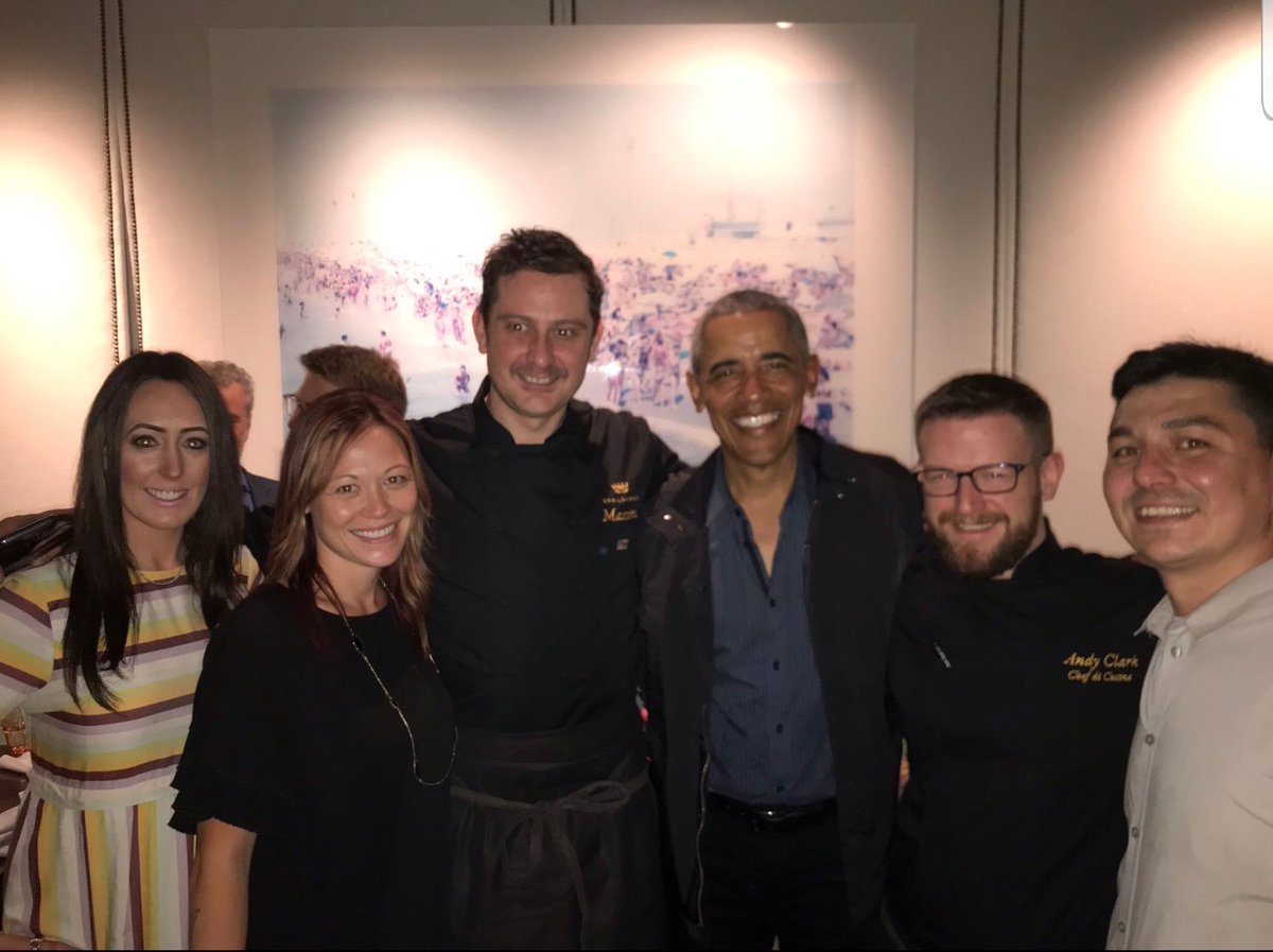 Last night, we had the honor of serving dinner to <a href="/BarackObama/">Barack Obama</a>. Thank you Mr. President for being so gracious and kind, we look forward to hosting you again. #SanLorenzoDC #DC #DCdining #POTUS44 #italianfood