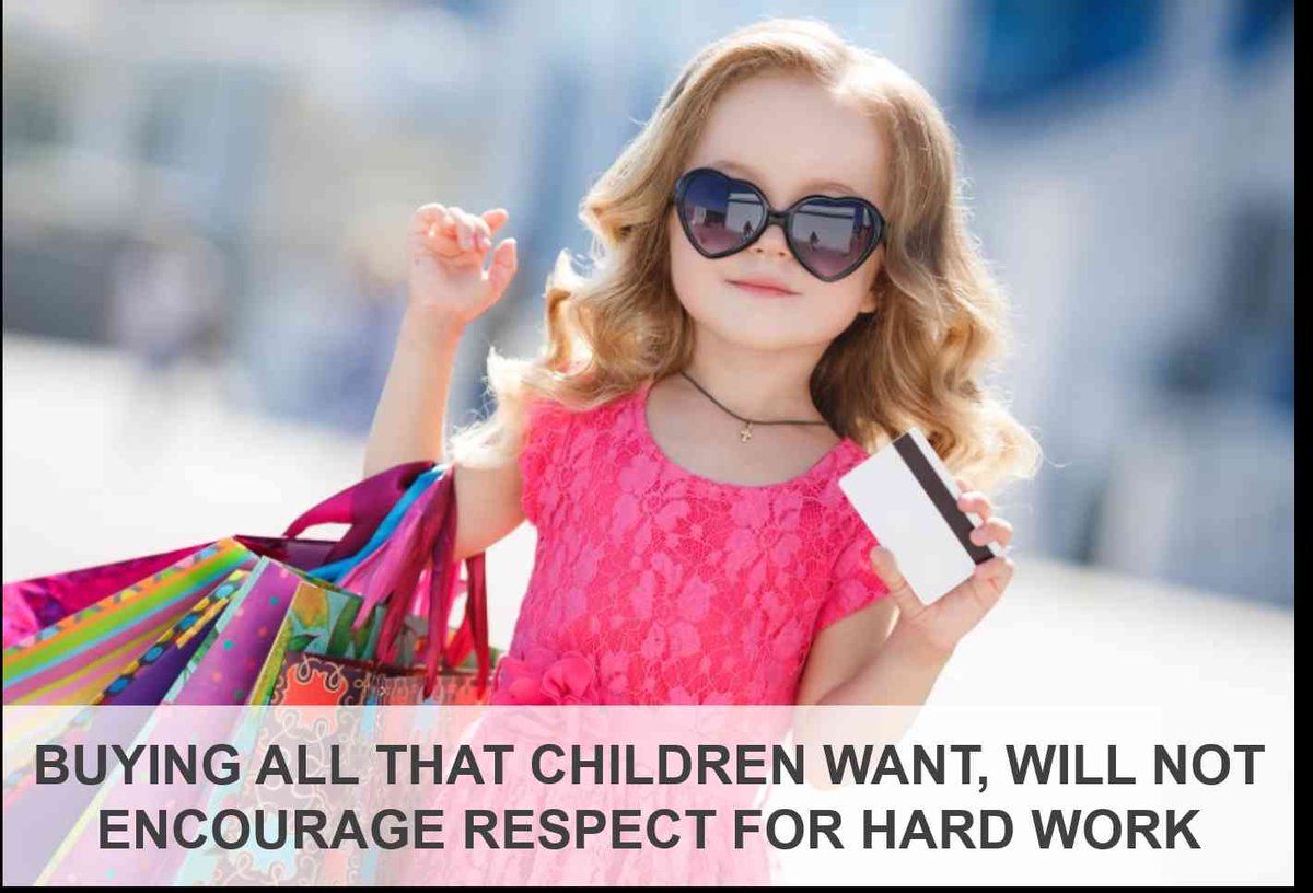 littlemillenniu's tweet photo. Buying all that children want, will not encourage respect for hard work #parenting #positiveparenting https://t.co/jTEo5hLe6v