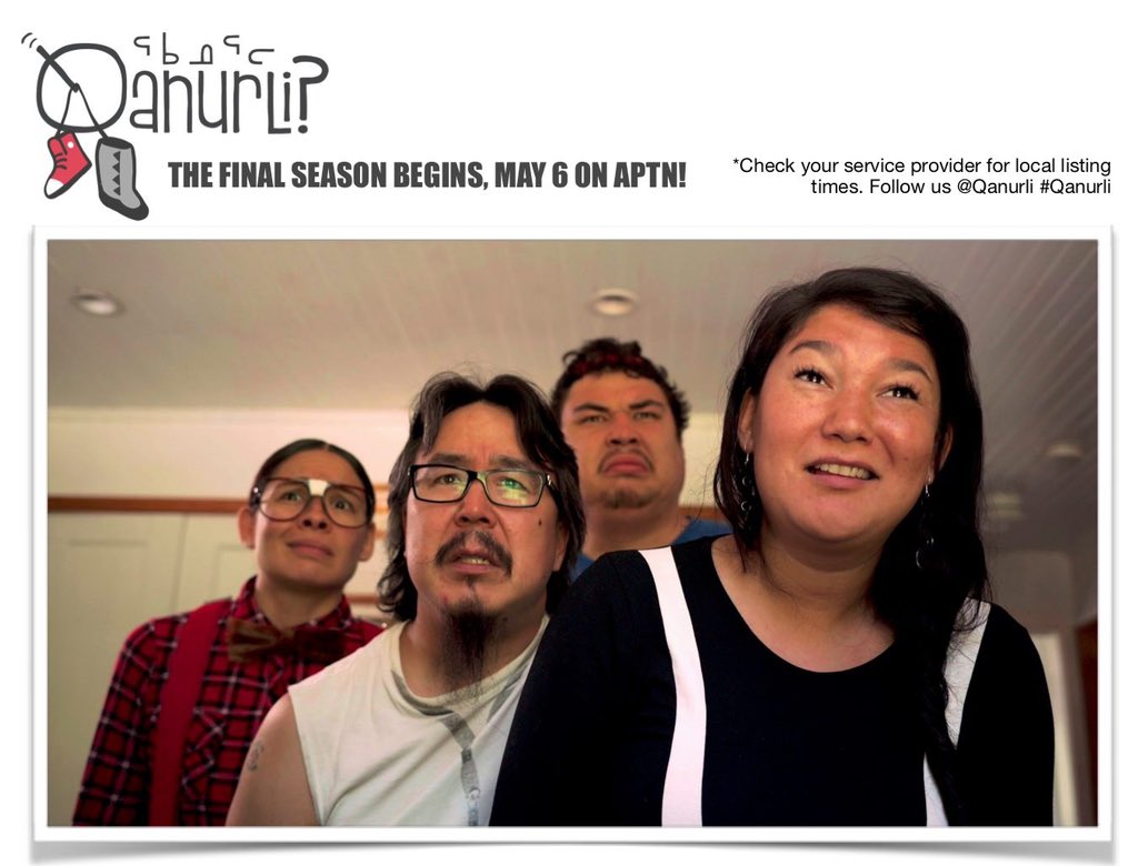 a new season of #qanurli starts tmr and by the looks of our characters, it’s gonna be ...interesting
@APTN <a href="/nunavutfilm/">Nunavut Film</a> <a href="/CMF_FMC/">Canada Media Fund</a> <a href="/Rogers/">Rogers</a>