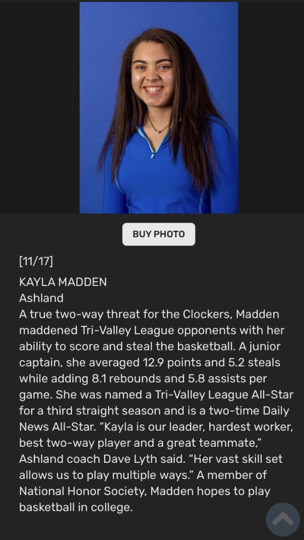 Congrats to <a href="/KaylaMadden101/">Kayla Madden</a> on being selected as a <a href="/MetroWestSports/">Daily News Sports</a> All-Star!

 metrowestdailynews.com/photogallery/W…

<a href="/ClockerAD/">Ashland Athletics</a>