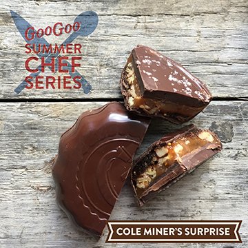 GooGooClusters's tweet photo. Named after his son Cole and his home of West Virginia, @halholdenbache of @LockelandTable designed Cole Miner’s Surprise Goo Goo. Up for your vote in the Bring Back That Candy! Competition. https://t.co/CzUwAFQVDy https://t.co/KtMX3lK5kO