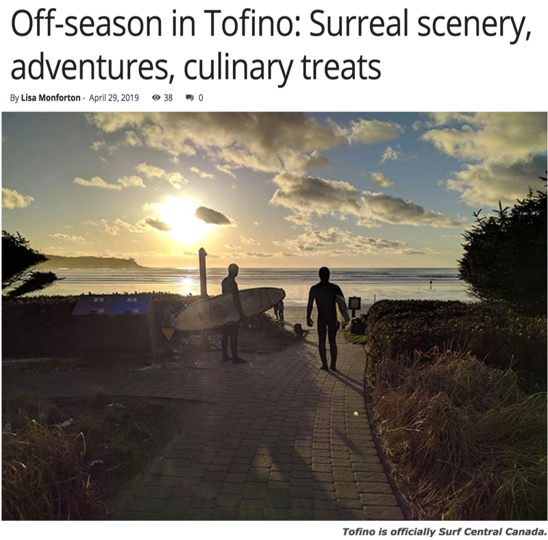 KayePR_Tourism's tweet photo. Thanks @lisamonforton for the great coverage of #Tofino's off-season in TRAVEL LIKE THIS.  https://t.co/9CFsaVUpdM #YourTofino @tourism_tofino https://t.co/tu4o3anaiw