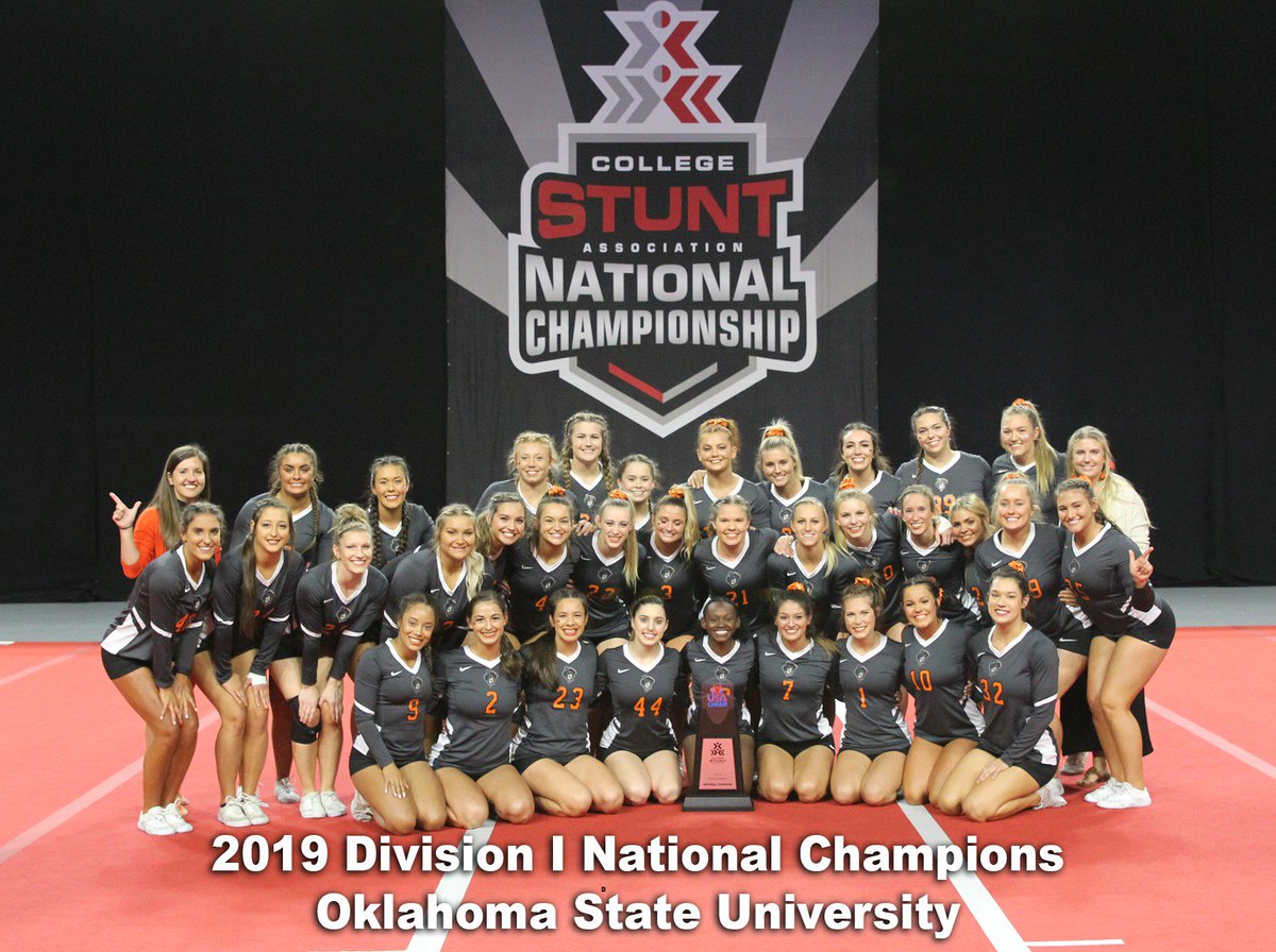 Your 2019 Division I National Champs are the Oklahoma State University Cowgirls!