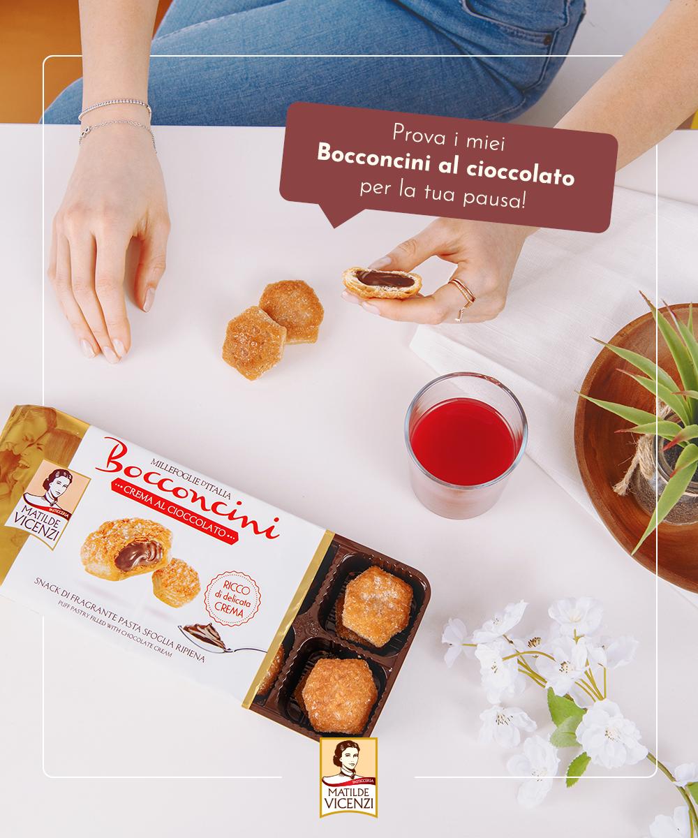 Una #golosità da concederti dove, come e quando vuoi: i miei #Bocconcini! Piccoli #snack di pasta #sfoglia con un ripieno davvero cremoso al #cioccolato: provali per la tua #pausa!