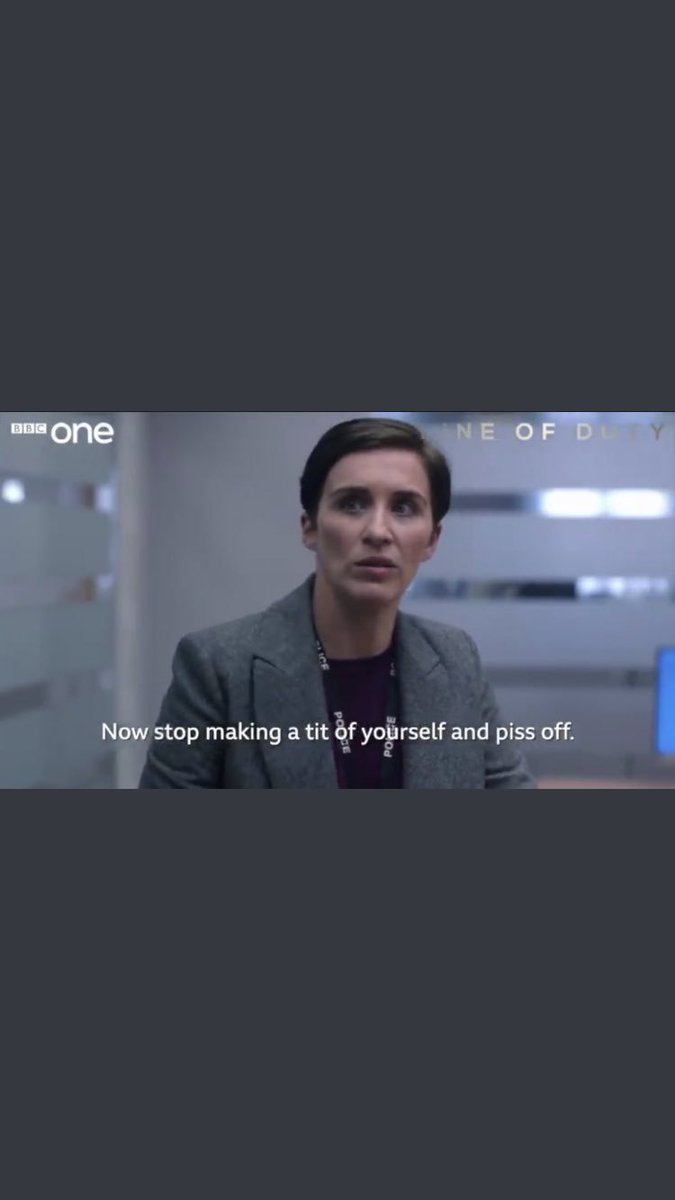 Line of Duty amazing as always and a fab bunch of actors, can’t wait for the next series and my favourite line of all the series @Vicky_McClure @martin_compston