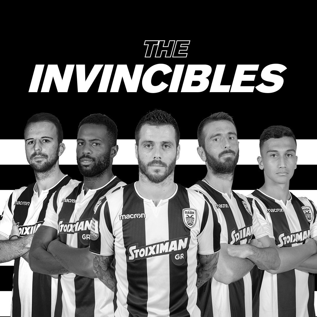 PAOK_FC's tweet image. The only unbeaten club in European domestic leagues. What a record... #PAOK #TheFutureIsHere #Champions #TheInvincibles