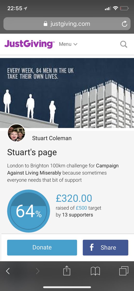 Not long now to this epic challenge. Nerves starting to take effect 😬. justgiving.com/fundraising/st…