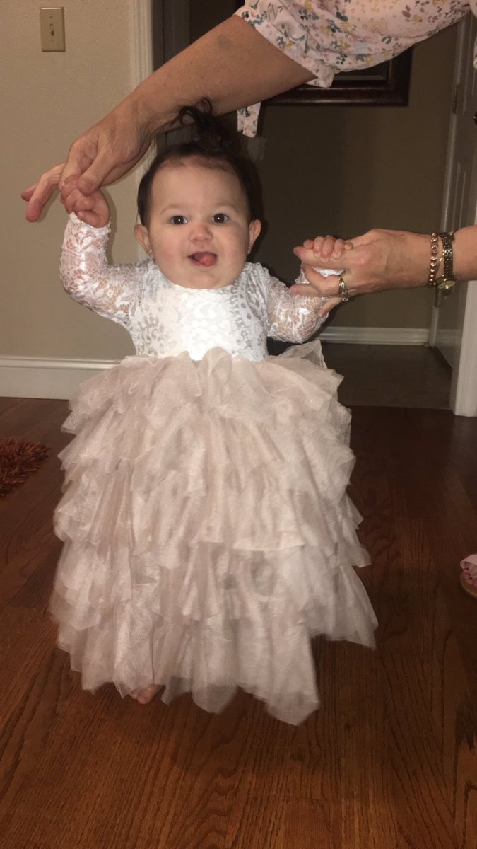 JassHarris21's tweet photo. Blayke is ready for the wedding ... @jerrbolton I’m gonna need her to still be able to wear this in 4 months 😂 https://t.co/2CZe3R47k8